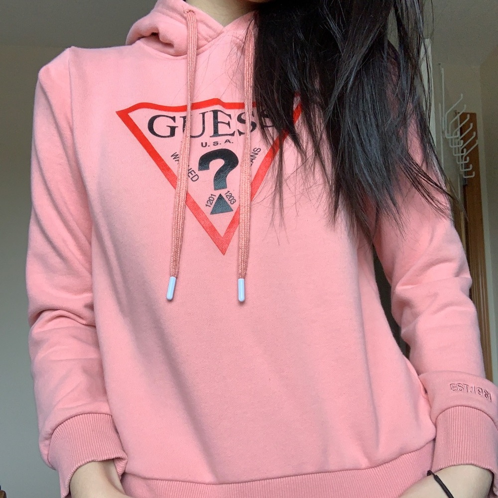 Pink Guess hoodie